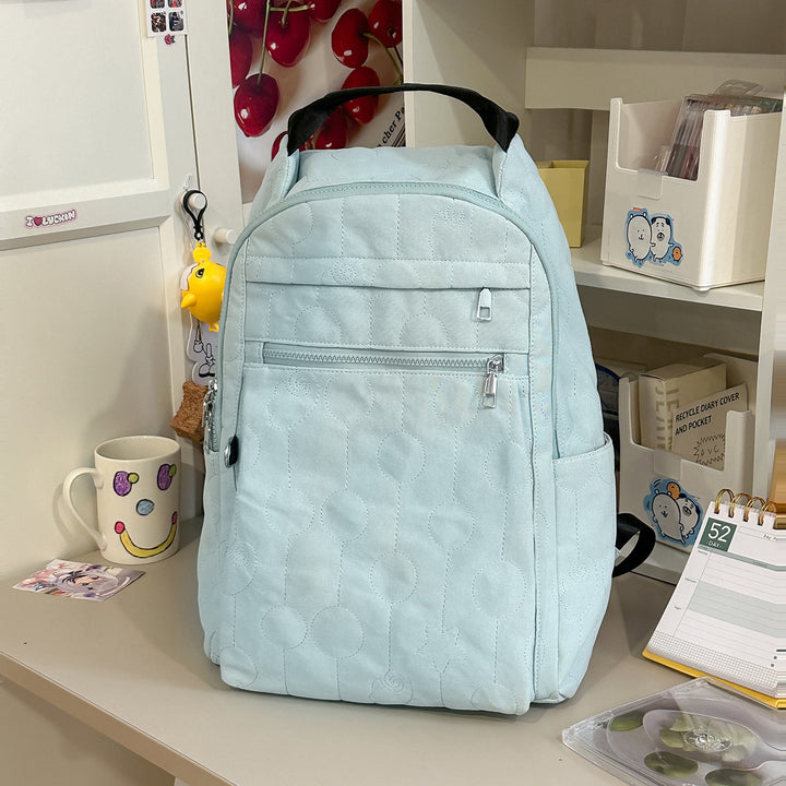 Quilted Multi-Functional Backpack Bowlift