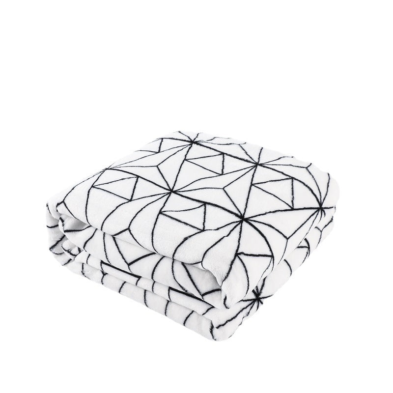 Geometric Pattern Cozy Throw Blanket