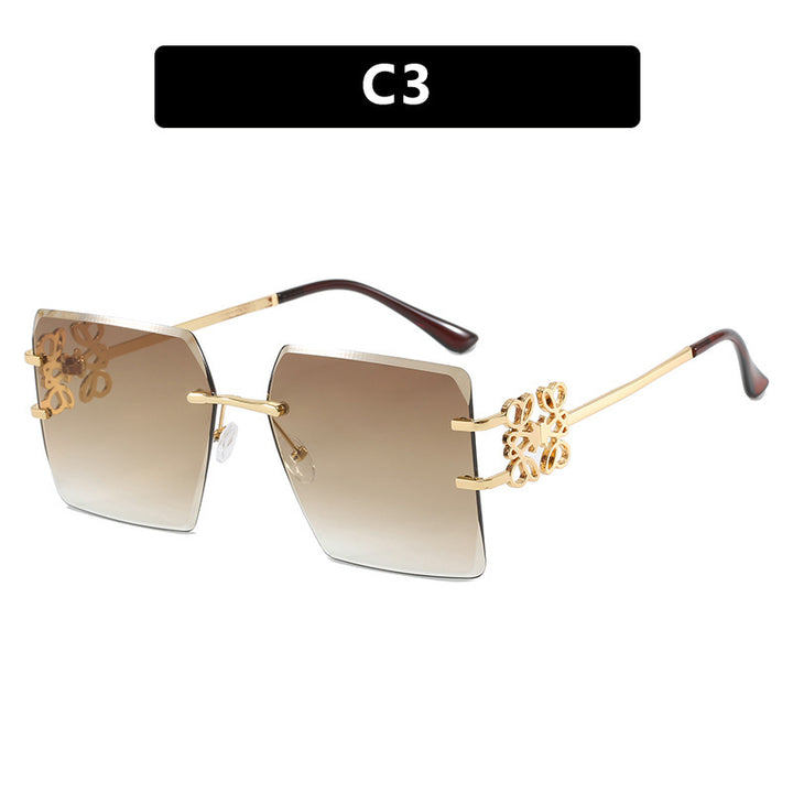 Ladies Designer Sunglasses with striking geometric frame Bowlift