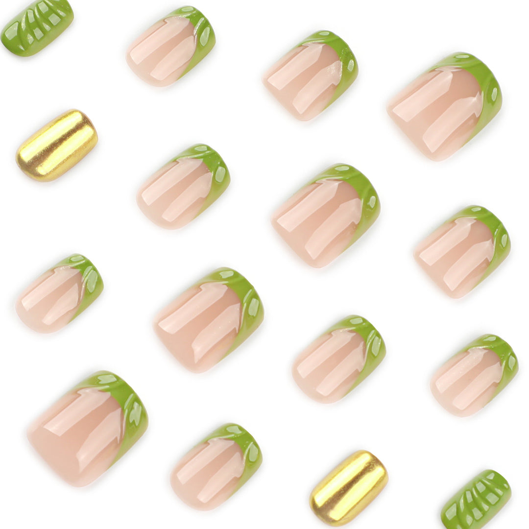 Creative Nail Art with Sparkling Accents Bowlift