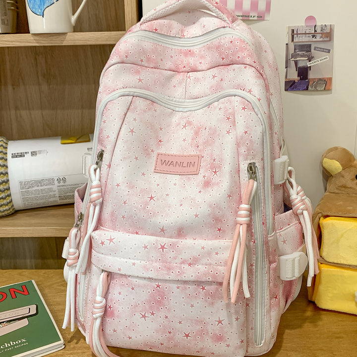Stylish Star-Patterned Backpack Bowlift 1791205965