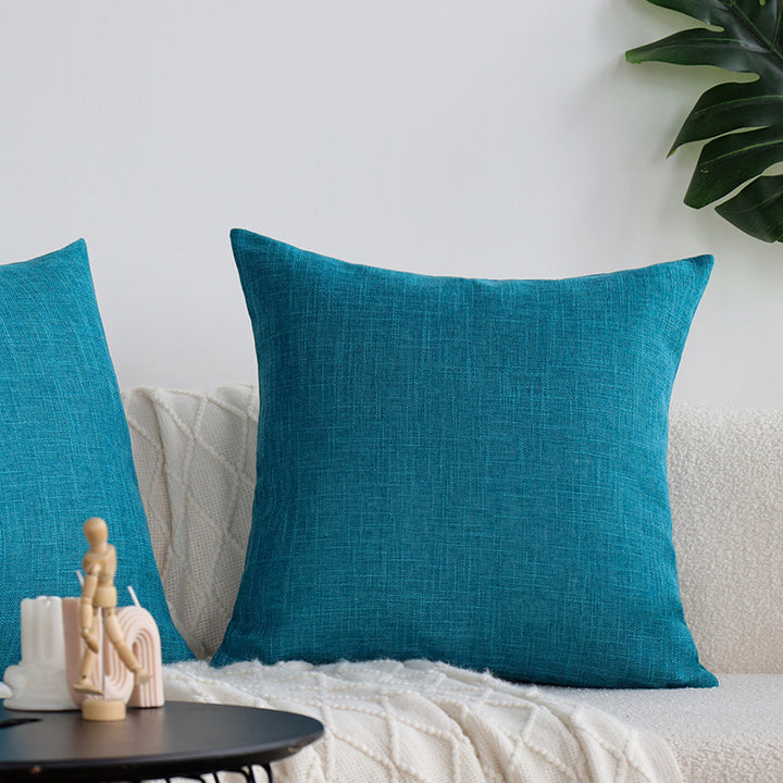 Rectangular sofa cushion cover in linen look Bowlift