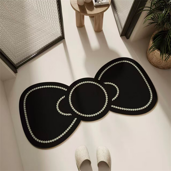 Leopard Print Decorative Bath Mat Bowlift