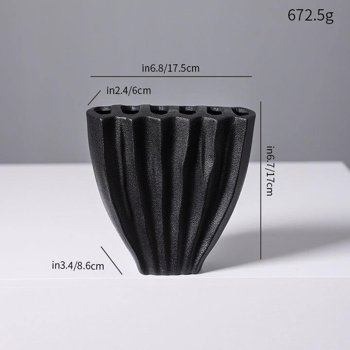 Sculptural Textured Ceramic Vase Bowlift