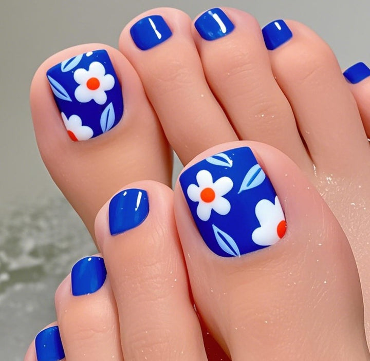 Floral Nail Design Enhancements Bowlift
