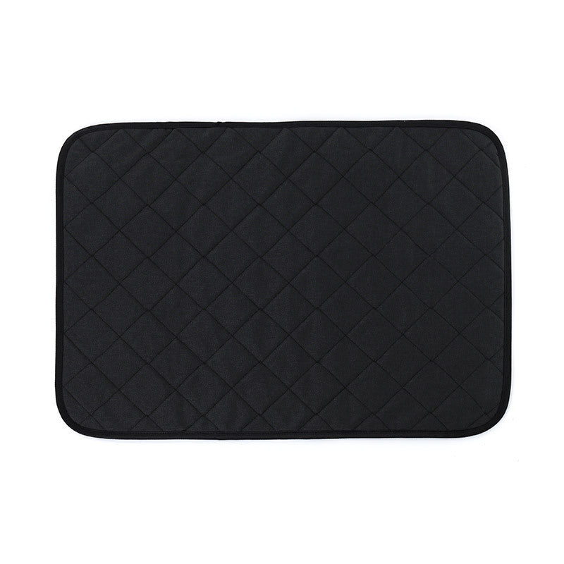 Pet Mat with Non-Slip Bottom and Machine-Washable Fabric