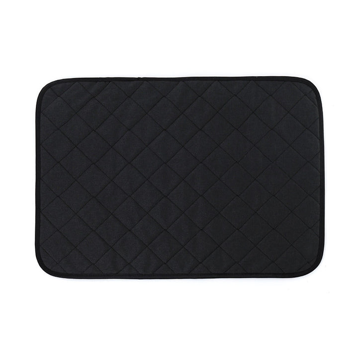 Pet Mat with Non-Slip Bottom and Machine-Washable Fabric