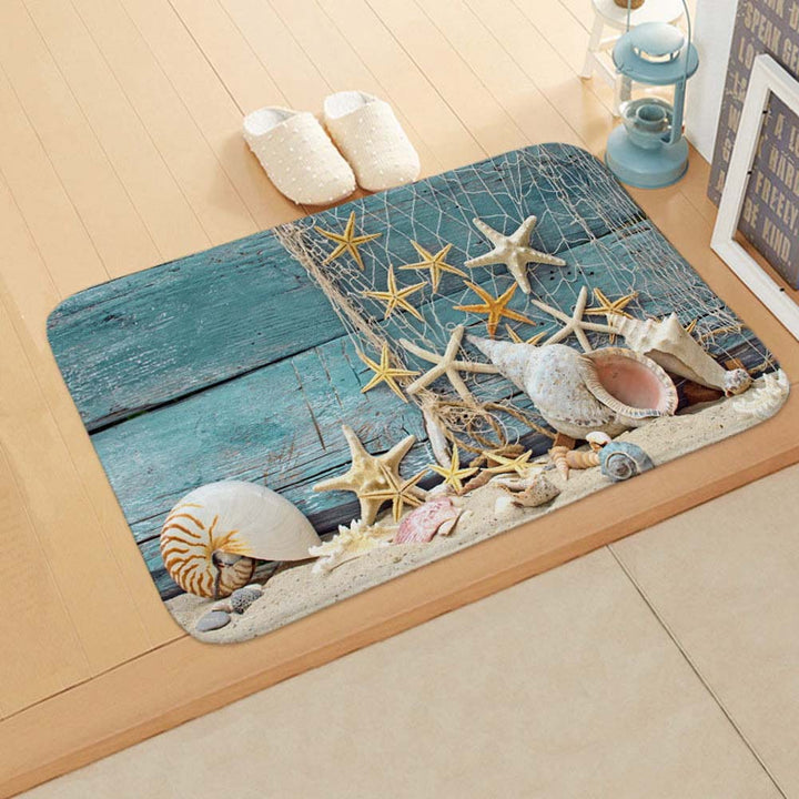 Coastal Nautical Bath Mat Bowlift