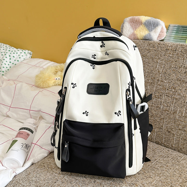 Stylish Emblazoned Multi-Compartment Backpack Bowlift