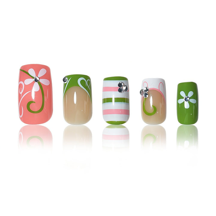 Artistic Decorative Press-On Nails Bowlift