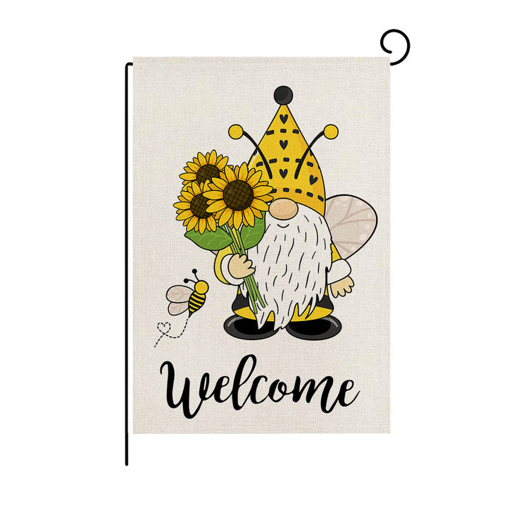 Seasonal Decorative Burlap Garden Flag for Spring