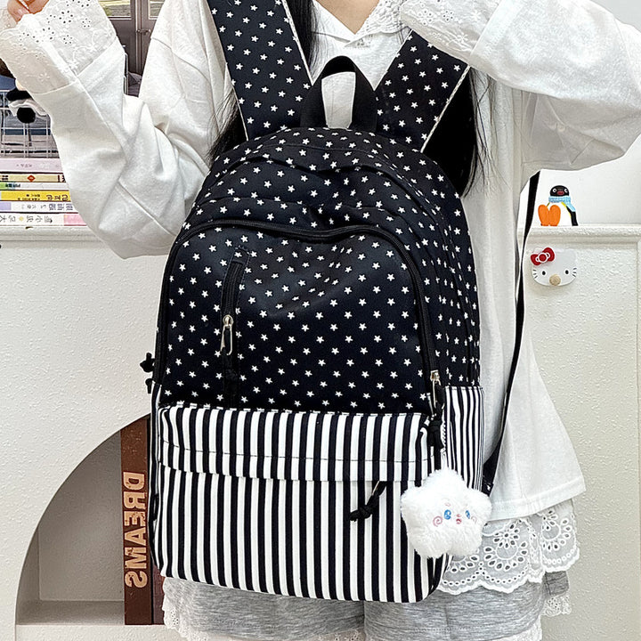 Stylish Star-Printed Large Capacity Backpack Bowlift