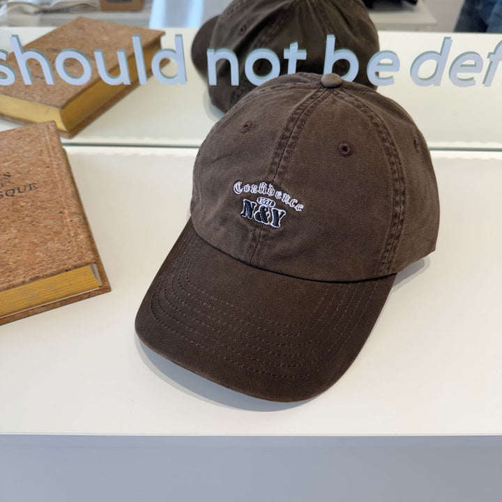 Women's Embroidered Cotton Baseball Cap Bowlift