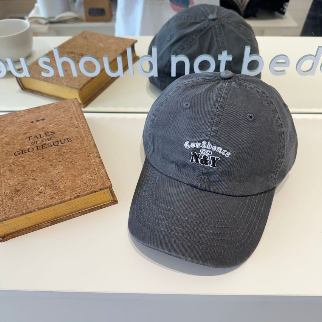 Women's Embroidered Cotton Baseball Cap Bowlift