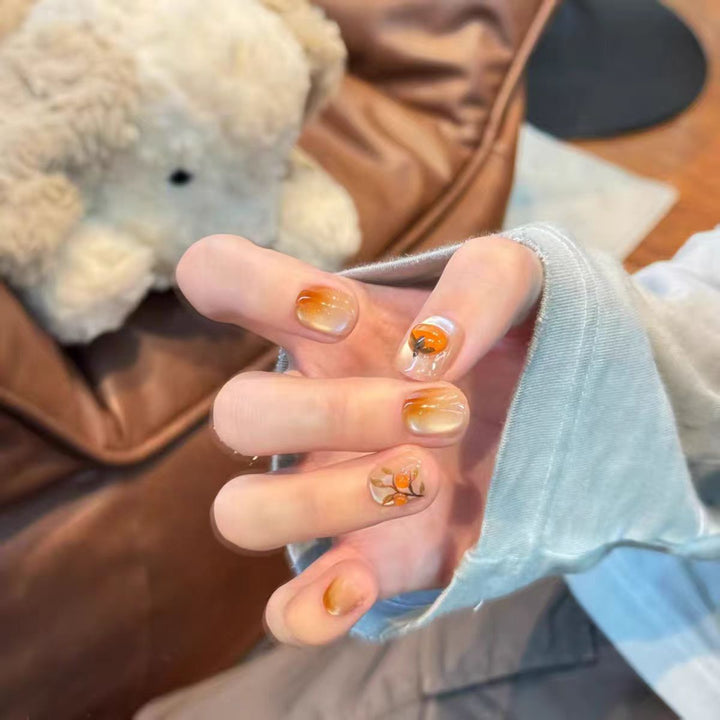 Premium Glossy Square Press-On Nail Extensions