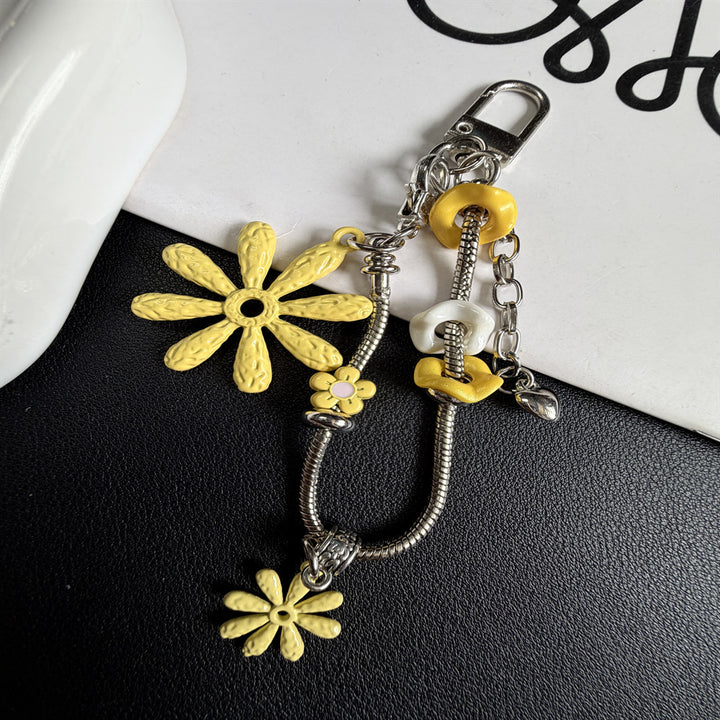 Floral-Themed Charm Keychain Bowlift