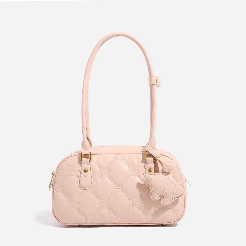 Quilted Elegant Handheld Satchel