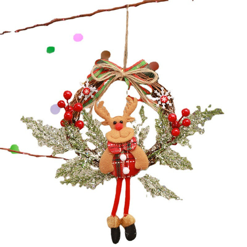 Christmas wreath decoration with snowman design Bowlift
