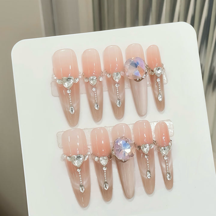 Deluxe Decorative Press-On Nail Set