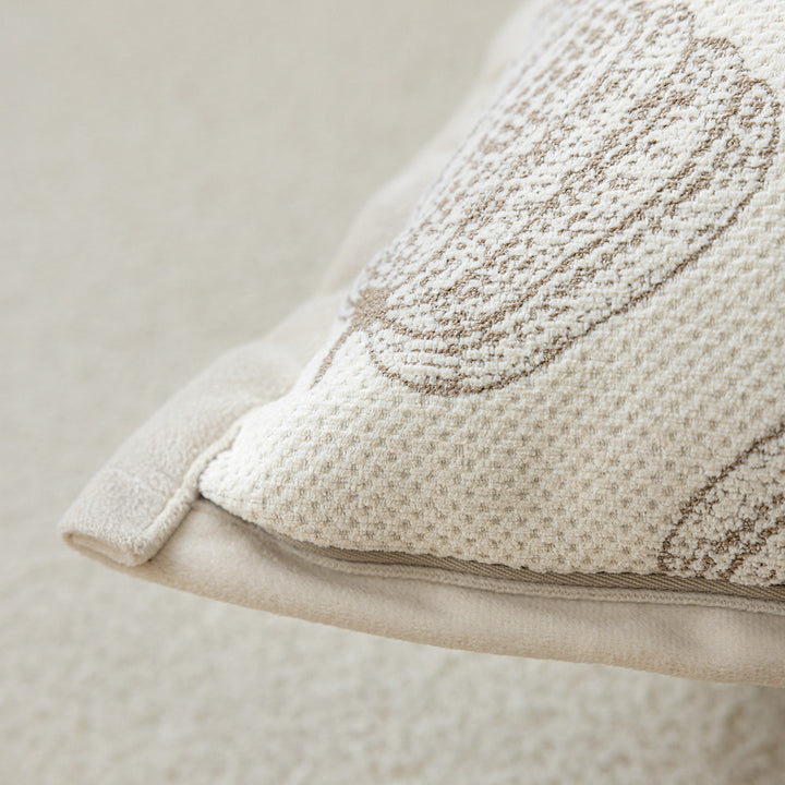 Decorative cushion with fine plant pattern