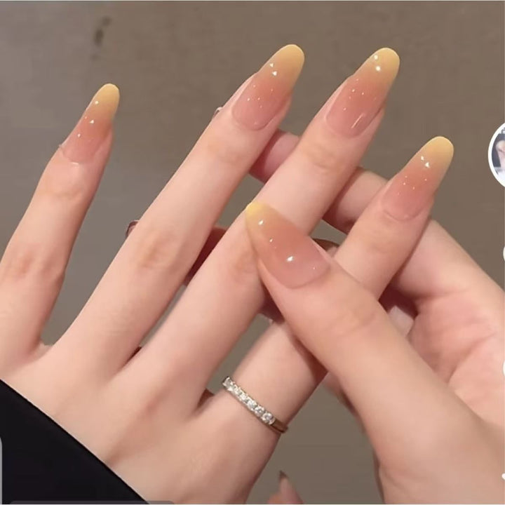 Glossy Ombre Square Press-On Nail Set