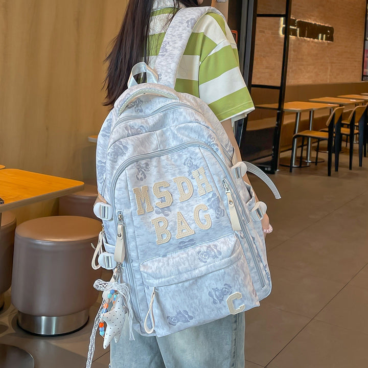 Stylish Embroidered Casual Backpack Bowlift 1791205709