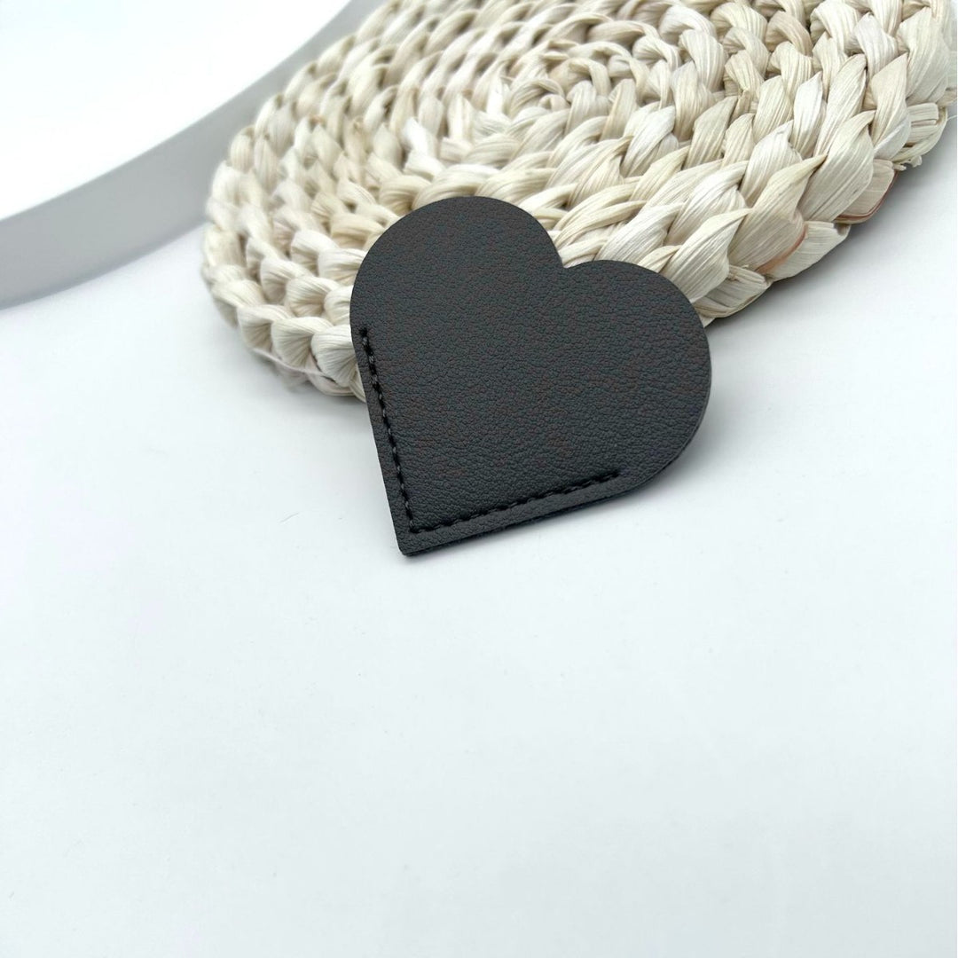 Heart-Shaped Leather Accessory Bowlift