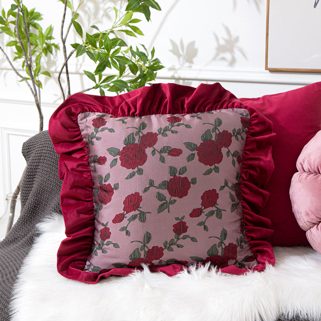 High-quality flower field decorative cushion