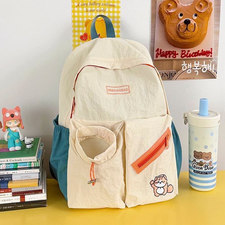 Playful Multi-Pocket Casual Backpack Bowlift