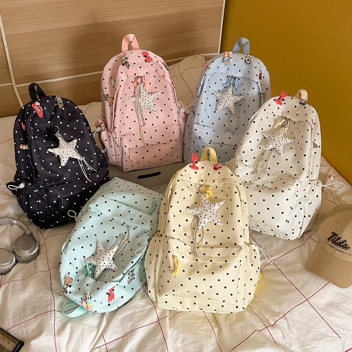 Polka Dot Lightweight Backpack Bowlift