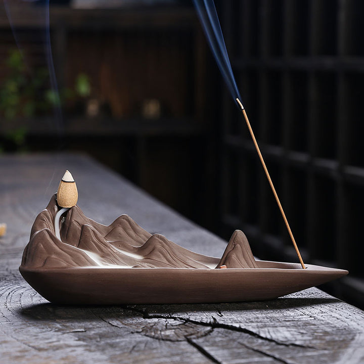 Decorative Mountain Inspired Incense Burner