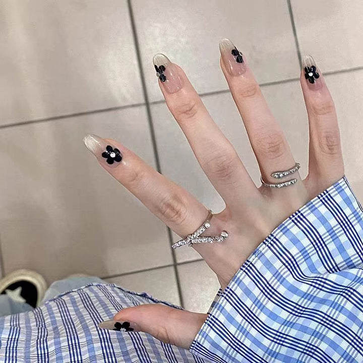 Floral Art Press-On Nails Bowlift