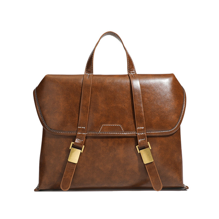 Vintage-Inspired Structured Handbag