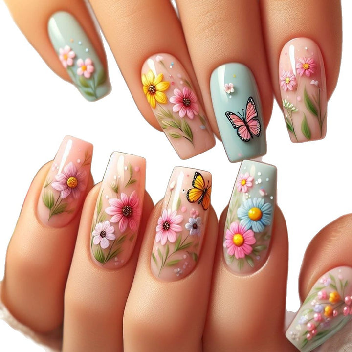 Floral Nail Art Design Bowlift 1789915300