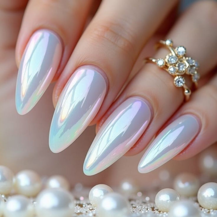 Artifical nails with Faceted Design Bowlift