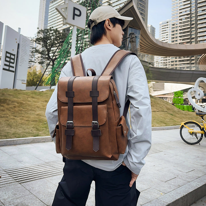 Vintage Leather Backpack Bowlift