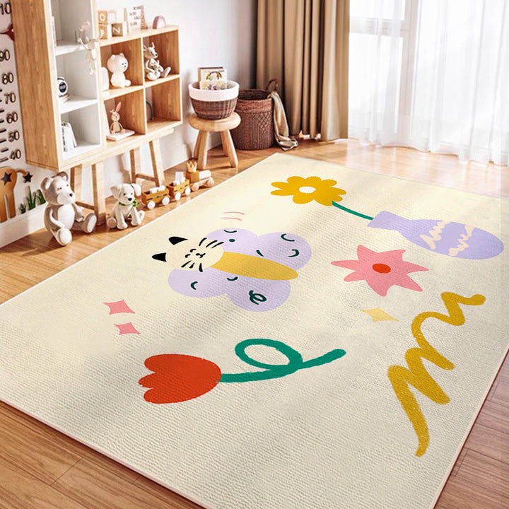 Playful Animal-Themed Area Rug Bowlift
