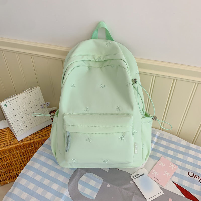 Floral Embroidered Daily Backpack Bowlift