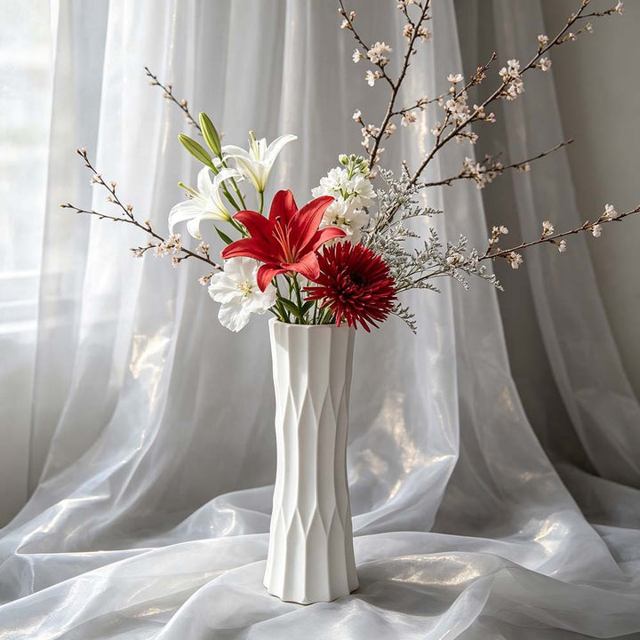 Modern Textured Ceramic Vase Bowlift