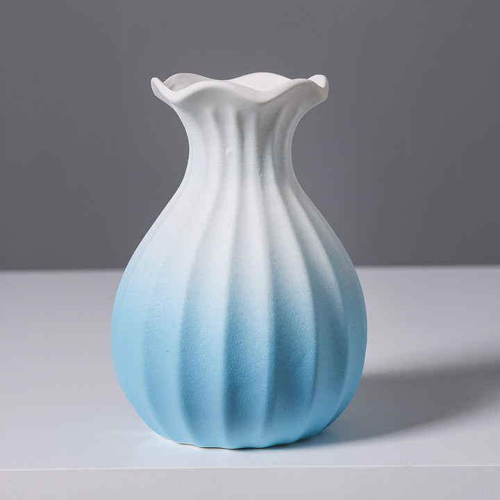 Textured Ceramic Flower Vase Bowlift