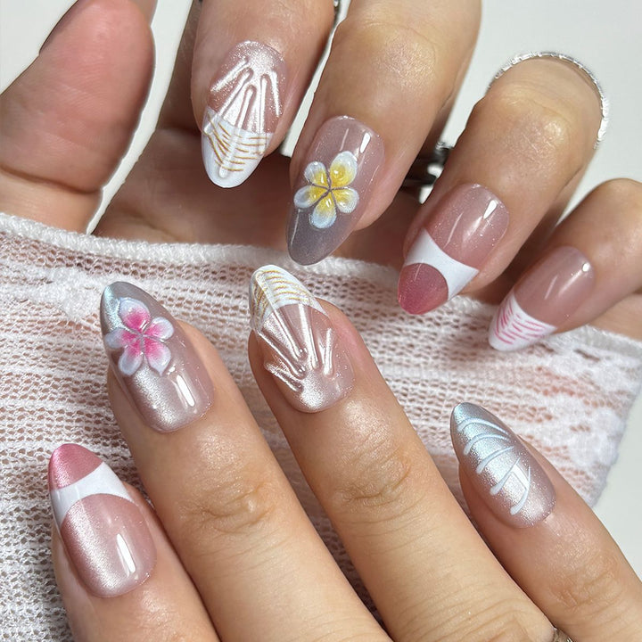 Artistic Press-On Nail Tips Set Bowlift