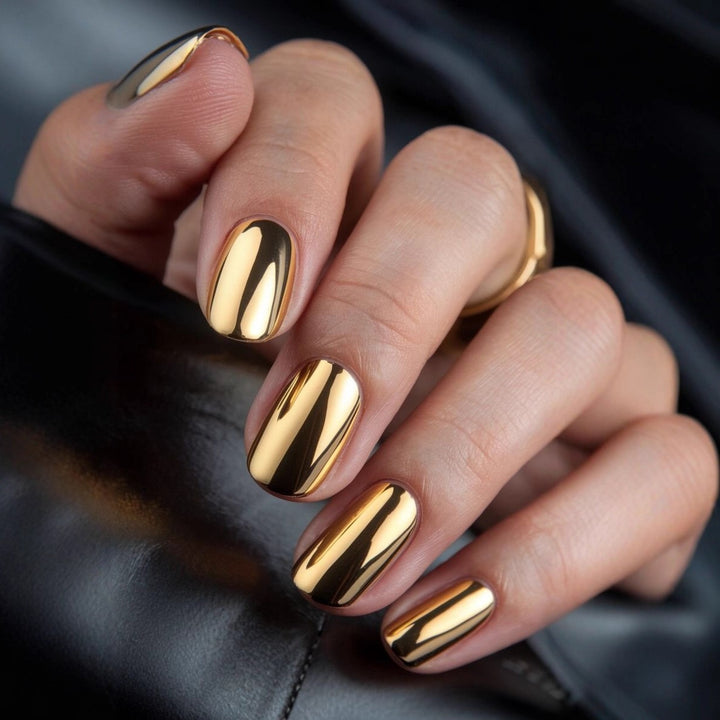 Artifical nails with Faceted Design Bowlift
