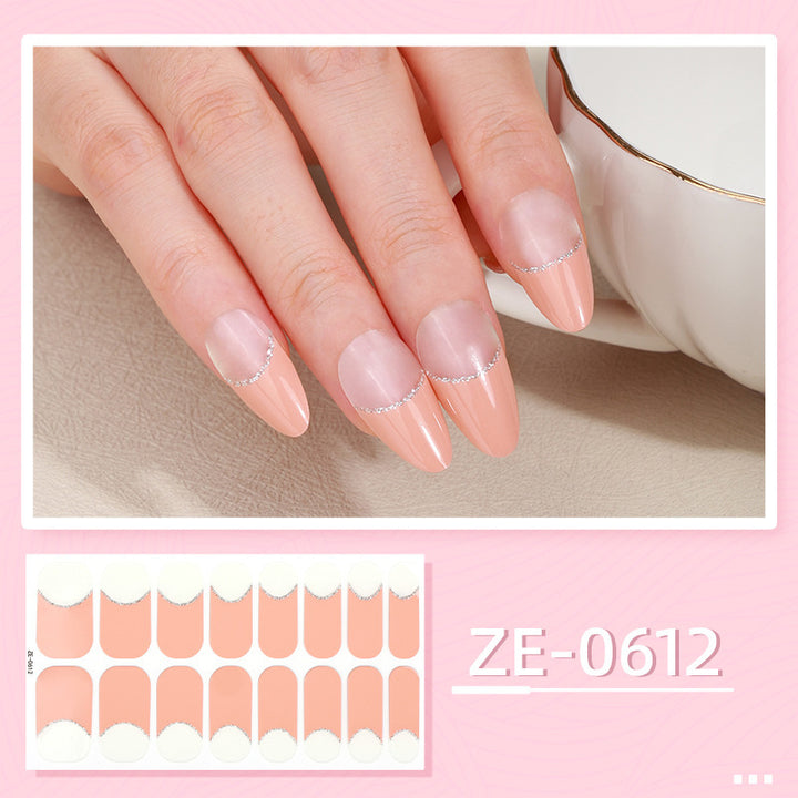 Elegant French Tip Nail Art Wraps