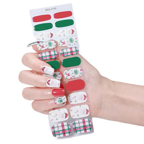 Festive Holiday Nail Wraps