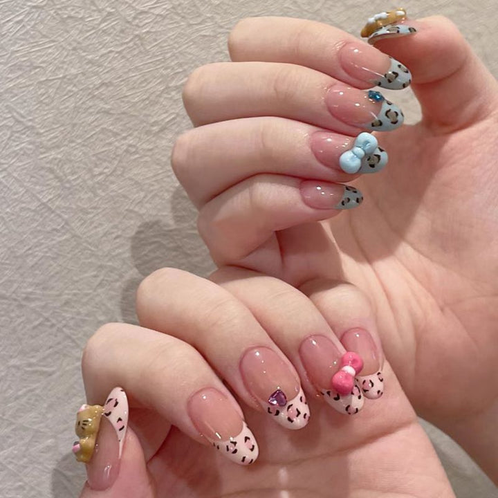 Artistic French Tip Press-On Nails