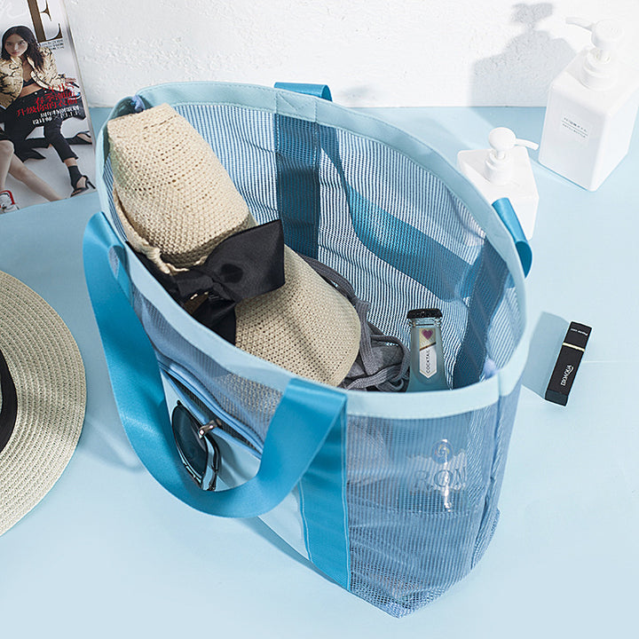 Versatile Mesh Beach Tote Bag