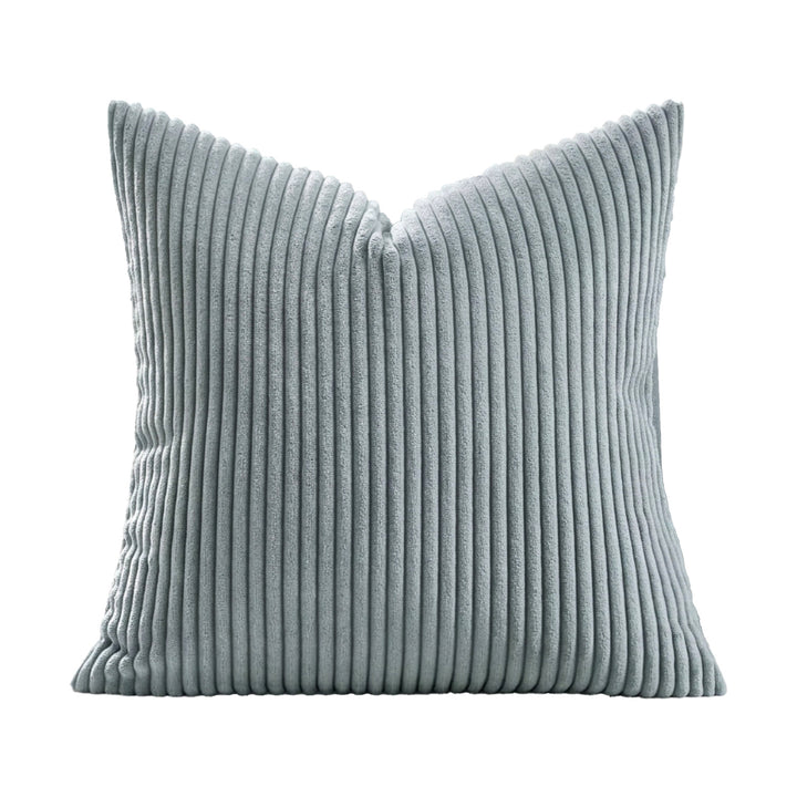 Plush Vertical Corduroy Ribbed Square Throw Pillow Cover
