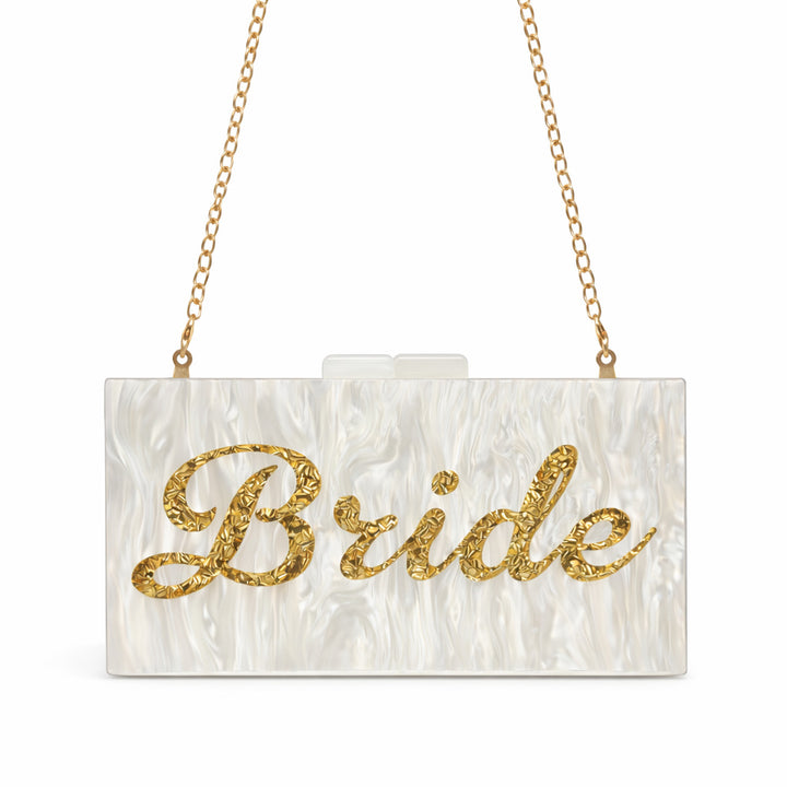 Elegant Acrylic Bridal Clutch