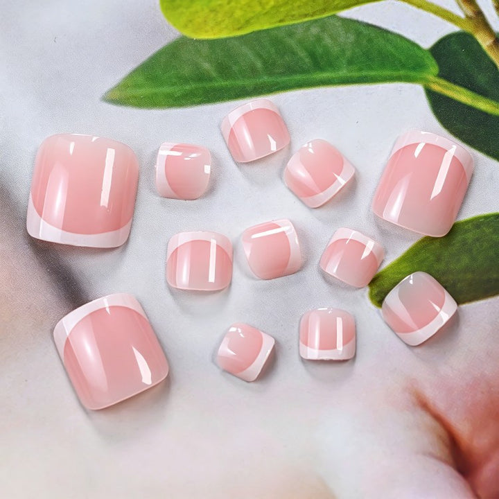 French Tip Gel Nail Art Bowlift