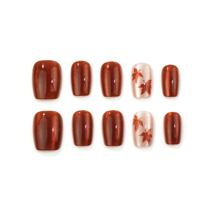 Seasonal Autumn-Inspired Nail Art Set